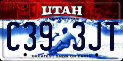 UT license plate C393JT