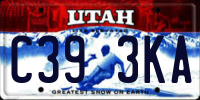 UT license plate C393KA