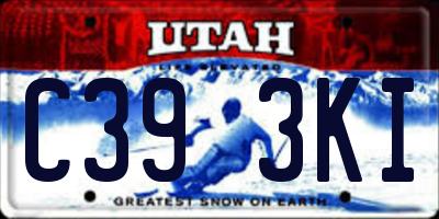 UT license plate C393KI
