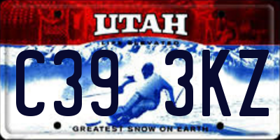 UT license plate C393KZ