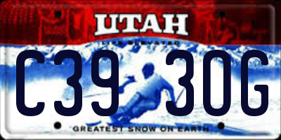 UT license plate C393OG