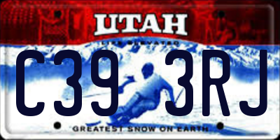 UT license plate C393RJ