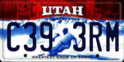 UT license plate C393RM
