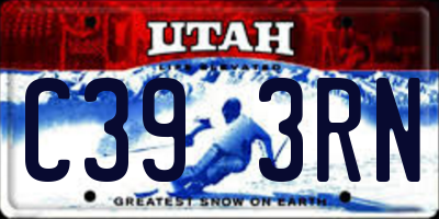 UT license plate C393RN