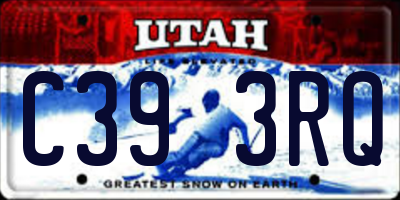 UT license plate C393RQ