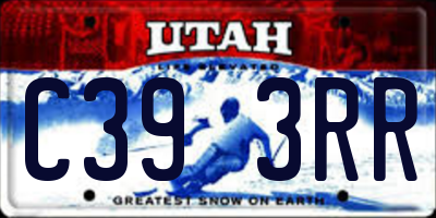 UT license plate C393RR
