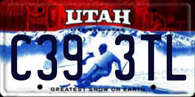 UT license plate C393TL
