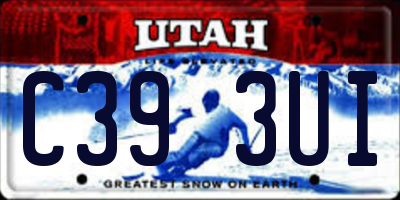 UT license plate C393UI