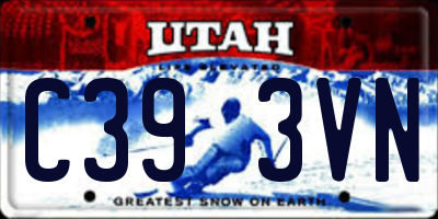 UT license plate C393VN