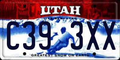UT license plate C393XX