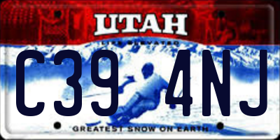 UT license plate C394NJ