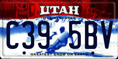 UT license plate C395BV