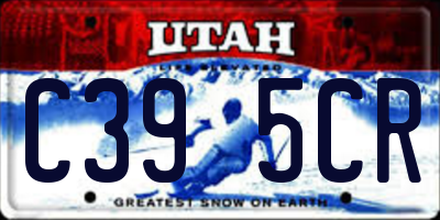UT license plate C395CR