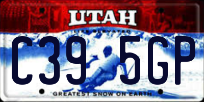 UT license plate C395GP