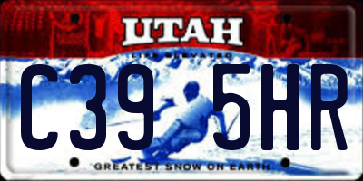 UT license plate C395HR