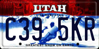 UT license plate C395KR