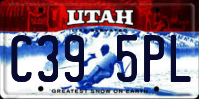 UT license plate C395PL