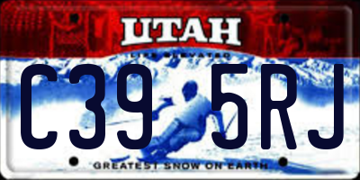 UT license plate C395RJ