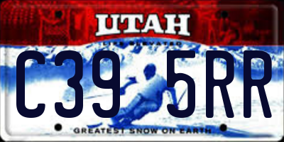 UT license plate C395RR