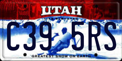 UT license plate C395RS