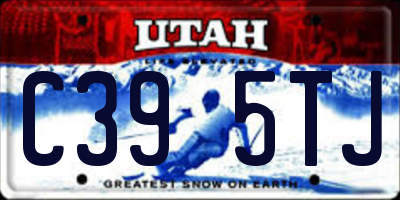 UT license plate C395TJ