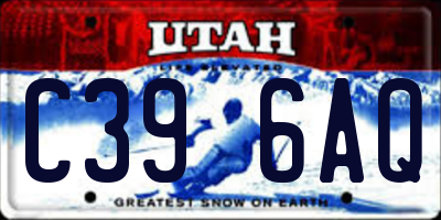 UT license plate C396AQ