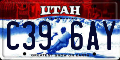 UT license plate C396AY