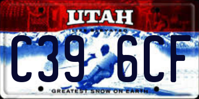 UT license plate C396CF
