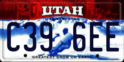UT license plate C396EE