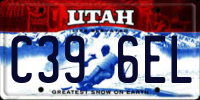 UT license plate C396EL