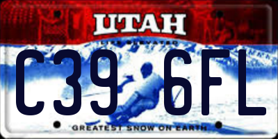 UT license plate C396FL