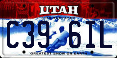 UT license plate C396IL
