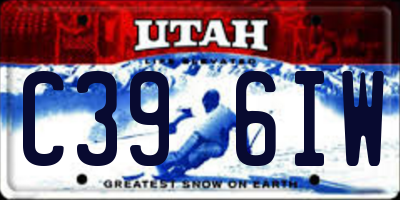 UT license plate C396IW