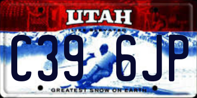 UT license plate C396JP