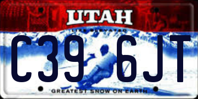 UT license plate C396JT