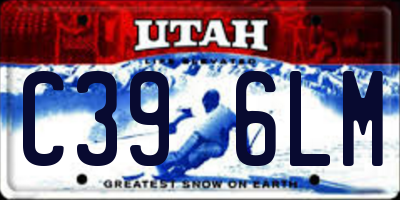 UT license plate C396LM