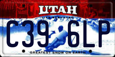 UT license plate C396LP