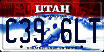 UT license plate C396LT