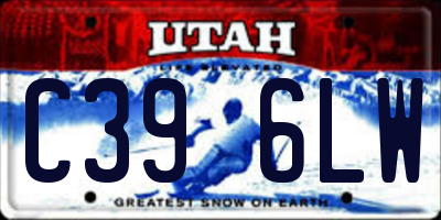 UT license plate C396LW