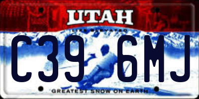 UT license plate C396MJ