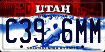 UT license plate C396MM