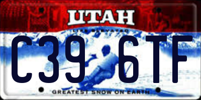 UT license plate C396TF