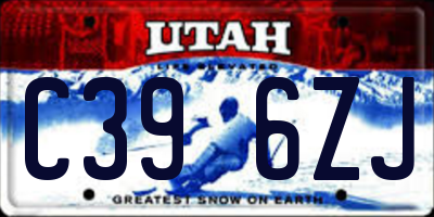 UT license plate C396ZJ