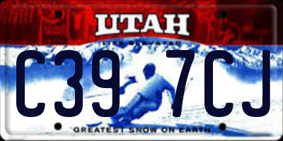 UT license plate C397CJ