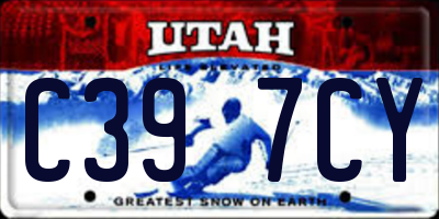 UT license plate C397CY