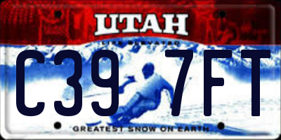 UT license plate C397FT