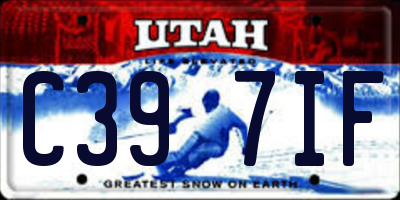 UT license plate C397IF