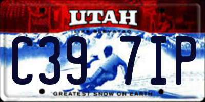 UT license plate C397IP