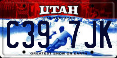 UT license plate C397JK