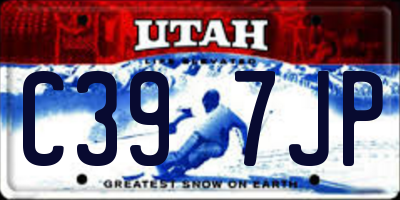 UT license plate C397JP